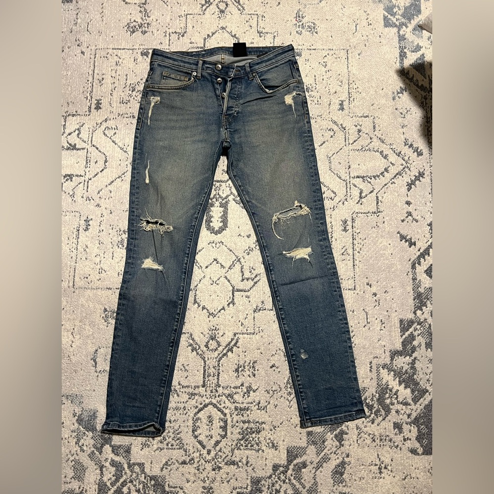 H&M Blue Ripped Jeans